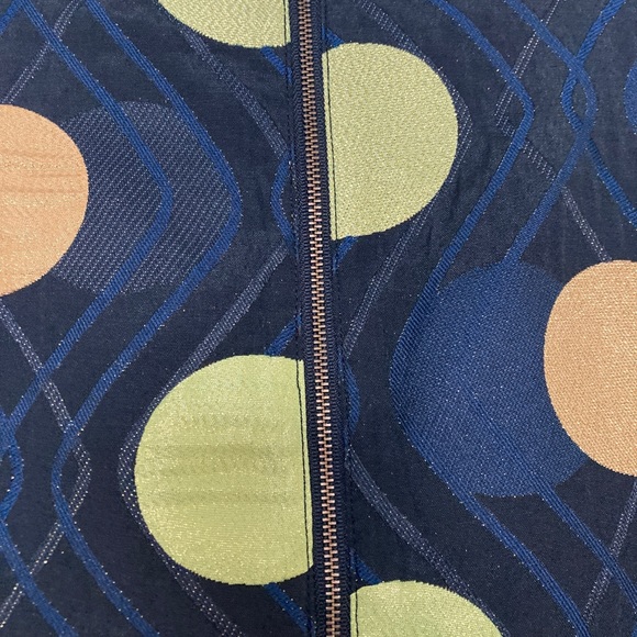 NWT Maeve anthropologie petite xs black motif circles sleeveless dress. - Picture 8 of 13